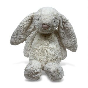 Jellycat Bashful Bunny Rabbit Plush Cream White Stuffed Animal  Toy 12”